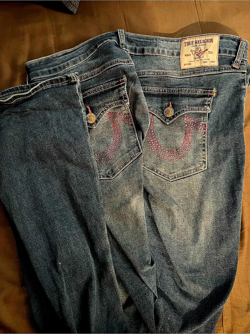Becca Mid Rise Crystal Bootcut Jean